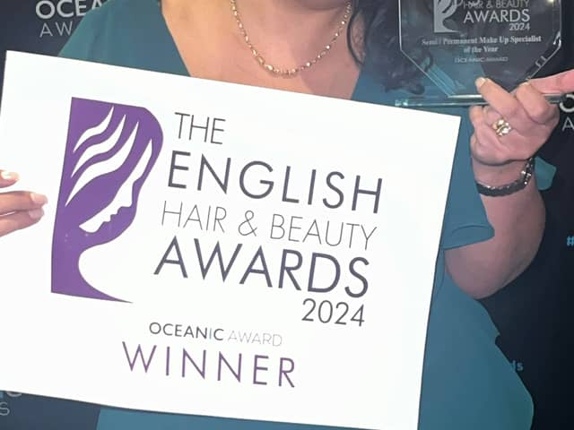 Reena Parekh, 44, who runs M:ask Beauty, 79 Lytham Road, Preston, was awarded the prestigious title at the English Hair and Beauty Awards 2024.