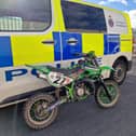 An off-road bike was seized following a short police chase in Ribbleton (Credit: Lancashire Police)