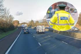 A pedestrian was struck by a van on the M6 southbound near Lancaster (Credit: Google)