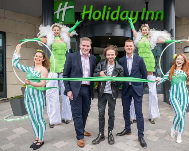 Coronation Street star Jack Shepherd officially opens the new Holiday Inn hotel in Blackpool, UK. Picture date: Wednesday May 1, 2024. Photo credit should read: Anthony Devlin
