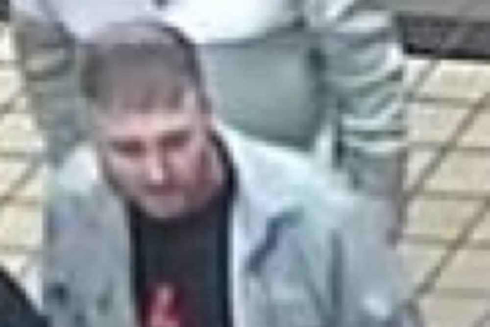 Officers want to speak to this man after following a fight a Preston railway station (Credit: British Transport Police)