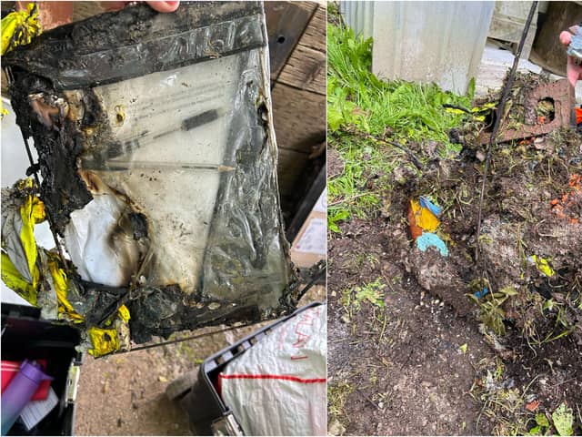 Vandals set fire to a metal shed on Worden Park on Sunday night, destroying essential kit for the junior parkrun