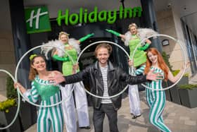 Coronation Street star Jack P Shepherd officially opens the new Holiday Inn hotel in Blackpool, UK. Picture date: Wednesday May 1, 2024. Photo credit should read: Anthony Devlin
