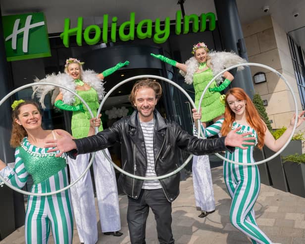Coronation Street star Jack P Shepherd officially opens the new Holiday Inn hotel in Blackpool, UK. Picture date: Wednesday May 1, 2024. Photo credit should read: Anthony Devlin
