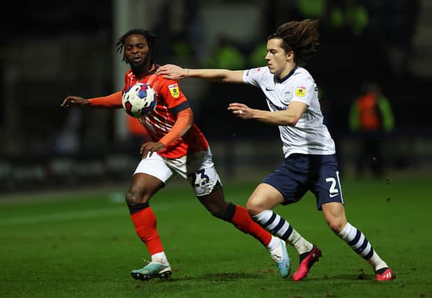 Alvaro Fernandez was on loan at Preston North End during the 2022/23 season. He is set to depart Manchester United permanently this year. (Photo by Clive Brunskill/Getty Images)