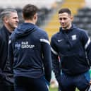 Ryan Lowe with Alan Browne and Ched Evans