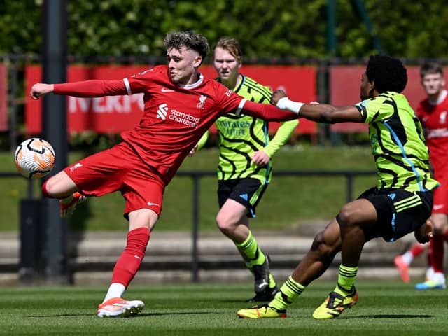Bobby Clark is being chased by four clubs in the Championship. (Liverpool FC via Getty Images)