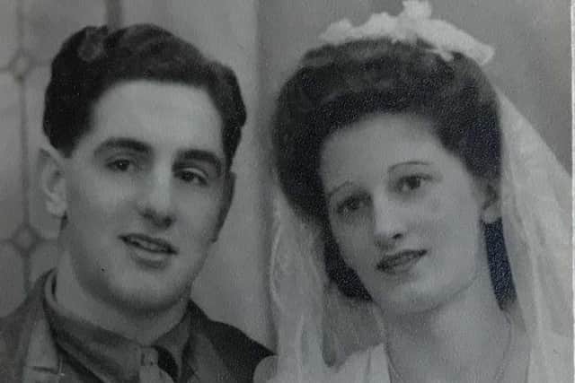 Albert and Gladys Taylor on their wedding day.