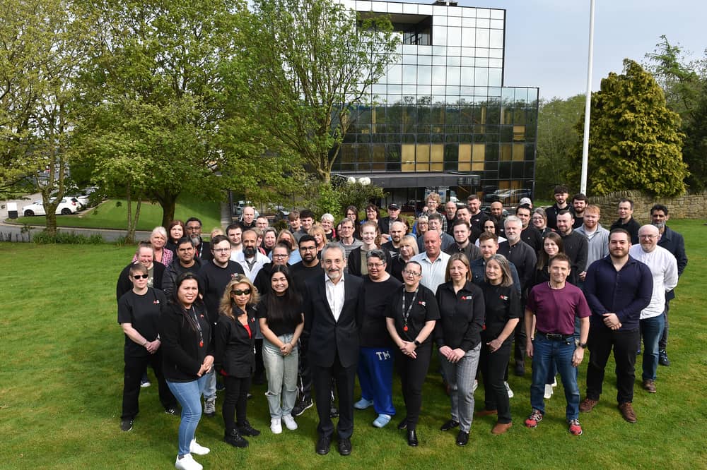The team of employees at AMS Neve.