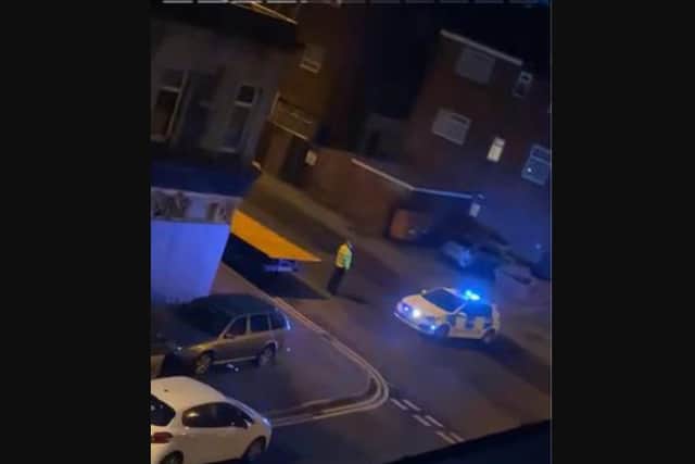 Emergency services were called to the scene in Dickson Road, near Bute Avenue, where the victim was attacked with a knife behind a row of Promenade hotels at around 8.45pm on Saturday