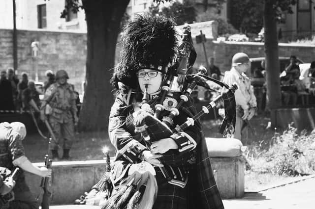 A lone piper from the world famous Accrington Pipe Band will play the role of the Mad Piper in the war re enactment