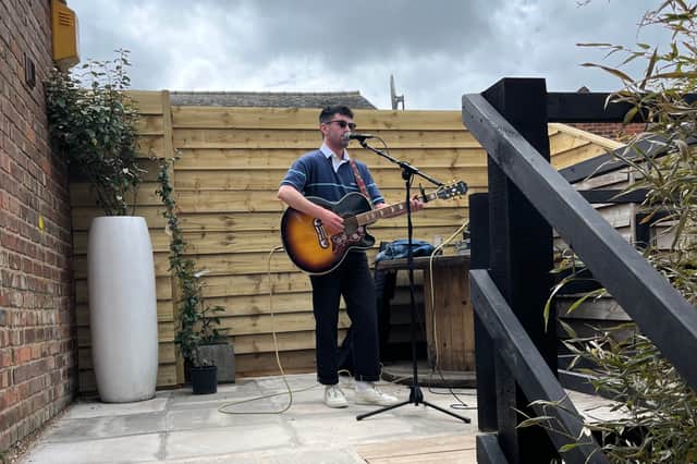 Matt Hall performing on Bank Holiday Monday