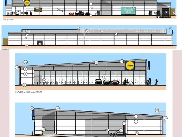 This is how the new Penwortham Lidl is expected to look. Credit: Lidl/HTC Architects/SRBC