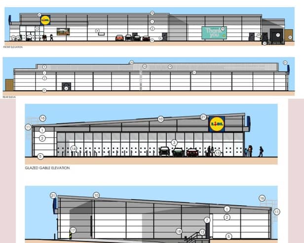 This is how the new Penwortham Lidl is expected to look. Credit: Lidl/HTC Architects/SRBC