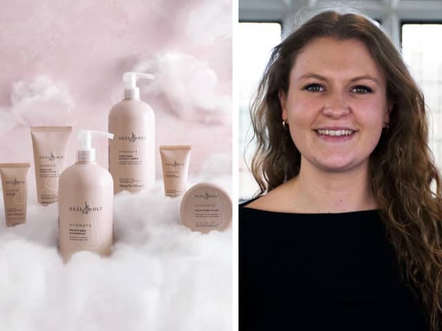 Reporter Aimee Seddon (pictured) tried the Neal and Wolf Hydrate range (also pictured).