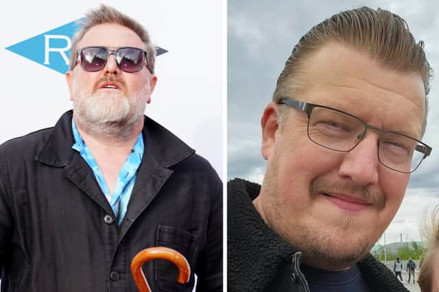 Long lost brothers? Guy Garvey, left, and Kev Haworth from Fleetwood, right