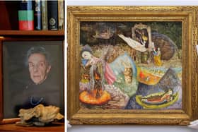 Left: Leonora Carrington (credit: Getty). Right: Les Distractions de Dagobert (credit: PA)