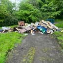 The huge pile of illegal waste at Preston Cemetery in Ribbleton was believed to have been dumped sometime between 8am and 11am on Tuesday.