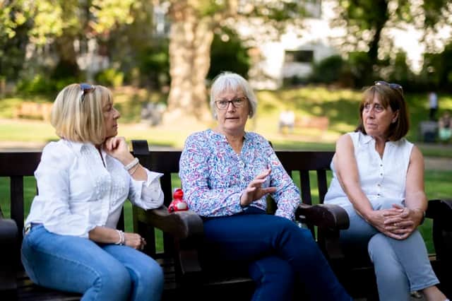 The three women call themselves ‘blood friends’. (Photo: Jordan Pettitt/PA)