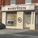Signs have gone up for a new business called Honeycove Dessert Bar and Café in Fulwood