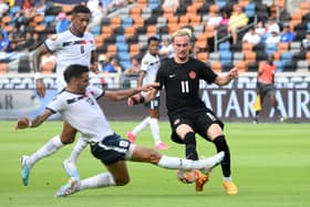 Liam Millar (R) is playing for Canada at the 2024 Copa America. He was at Preston North End during the 2023/24 season. (Image: AFP via Getty Images)