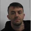 Mark Baliga, from Preston, 43, absconded from from HMP Thorn Cross, Cheshire, yesterday.