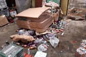 Inpectors found an accumulation of mixed refuse at food wholesale site