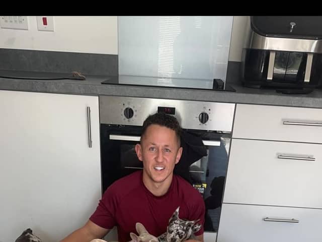 Lewis Smith, 34, has turned his life around to run Preston Pooches which helps XL Bully-type breed of dogs from being put down. 