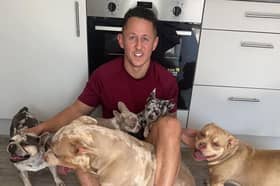Lewis Smith, 34, has turned his life around to run Preston Pooches which helps XL Bully-type breed of dogs from being put down. 