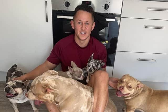 Lewis Smith, 34, has turned his life around to run Preston Pooches which helps XL Bully-type breed of dogs from being put down.