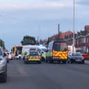Police deal with an incident on Lytham Road between Windermere Road and Watson Road.