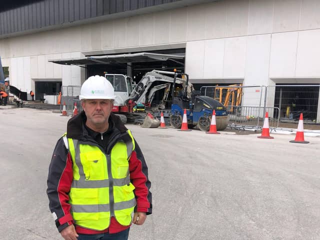A Lancashire-based company manufactured two “world-first” hydraulic doors for Co-op Live in Manchester