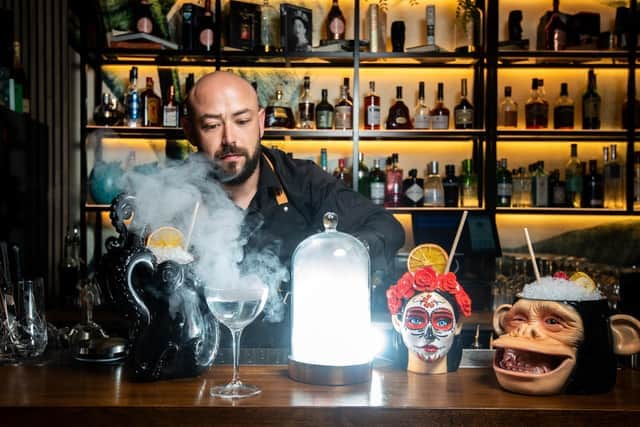 Saoko Cocktail Club serves creative cocktails that offer an “experience and a story” with every sip | 4.8 out of 5 (24 Google reviews) | "Great cocktails - unique and beautifully presented. Very trendy and good vibes."