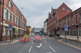 Traffic marshals have been deployed to Corporation Street in Preston to help drivers familiarise themselves with the changes to the road network following the introduction of a new bus gate