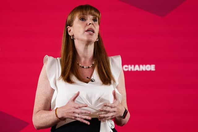 Angela Rayner said it was "another reckless unfunded spending commitment, sure to be broken as quickly as it was made" (Credit: Jeff J Mitchell/Getty Images)