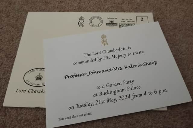 Val's invite to Buckingham Palace