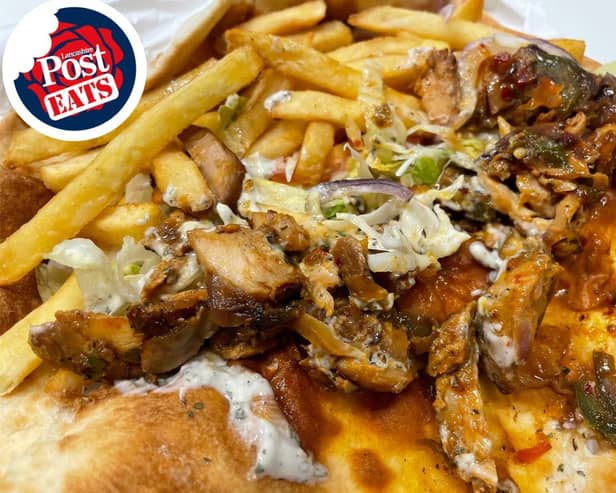 Aliz's chicken shawarma wrap