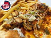 Aliz's chicken shawarma wrap