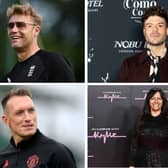 Pictured (top left clockwise): Freddie Flintoff, Jordan North, Ranvir Singh, Phil Jones