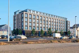 Artist's impression of the proposed hotel on the site of the former St Chad's Hotel