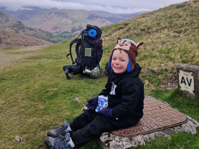 Four-year-old Leo Dempsey from Leyland is taking on one mountain at a time to help sick children get their wish. 