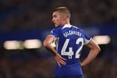 Alfie Gilchrist in Premier League action for Chelsea against Spurs in May 