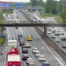 Motorists travelling from Lancashire to Greater Manchester are being warned of long delays on the M62 due to a collision.