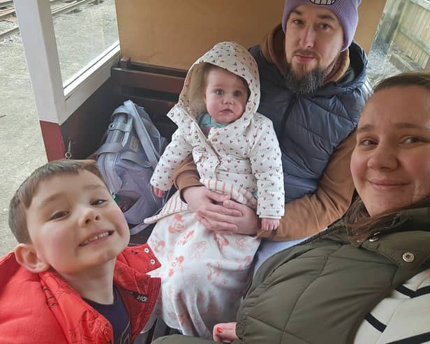 Little Hope with her family. 