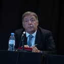 Michael Lavalette during the hustings debate 