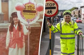 Irene Reid, 84, has helped kids safely cross the street outside Longridge Church of England Primary School for 55 years.