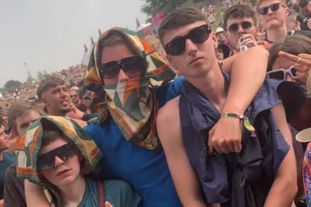 Jay Slater (right) with friends at a music festival last year. Credit: Family / Facebook