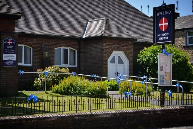 Oswaldtwistle has been turned blue with a sea of ribbons as the community unites in hope behind the family of missing Jay Slater. Credit; P L Photography And Images