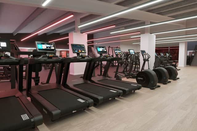 An artist's impression of the swanky gym set up