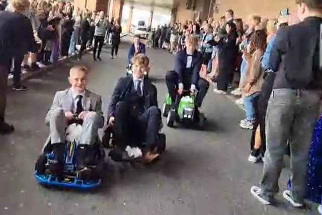 These Blackpool teens also decided to do something a little different for their prom